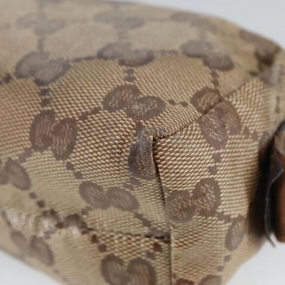 Gucci Gg Crystal Beige Canvas Clutch Bag (Pre-Owned) - Picture 10 of 16